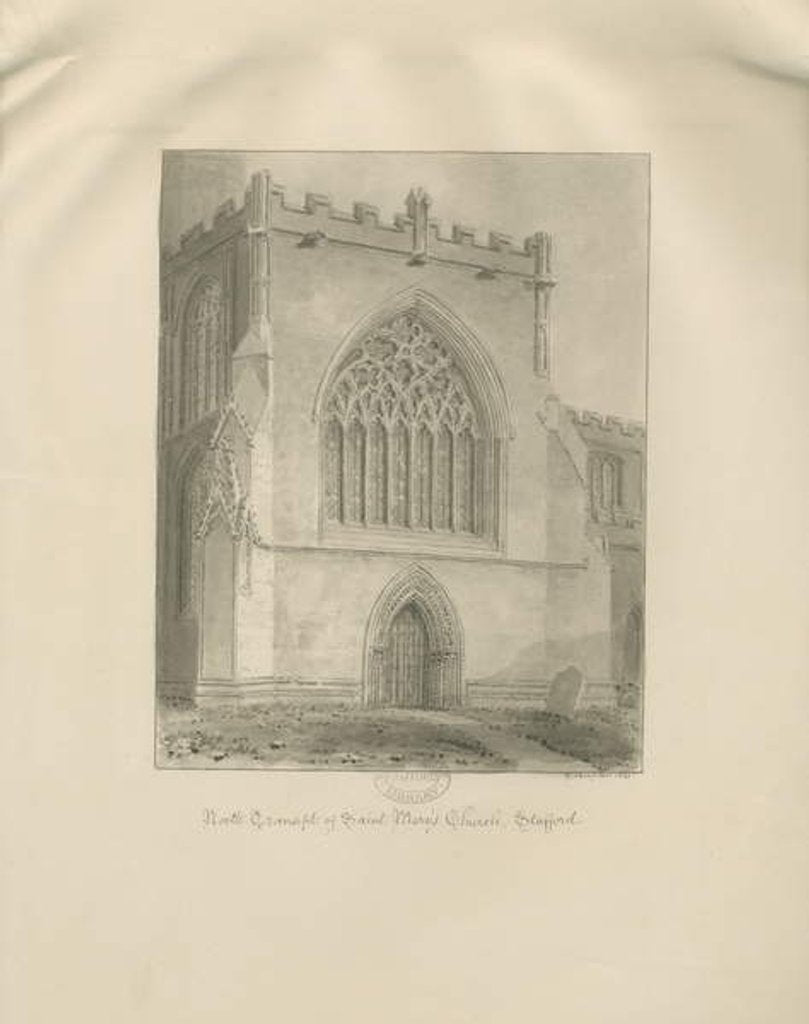 Detail of Stafford - St. Mary's Church by George Buckler