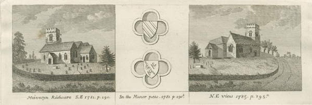 Detail of Mavesyn Ridware Church by Stebbing Shaw