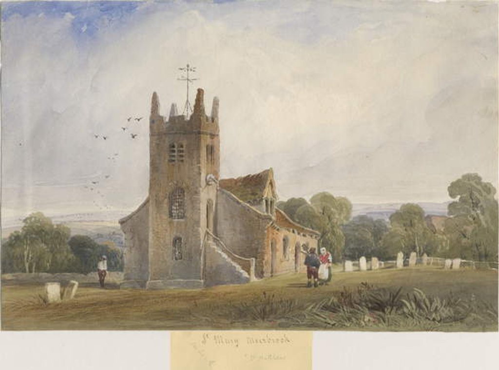 Detail of Meerbrook Church - 'St. Matthew's' by Lewis John Wood