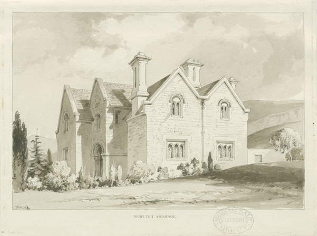 Detail of Moreton Vicarage by Thomas Peploe Wood