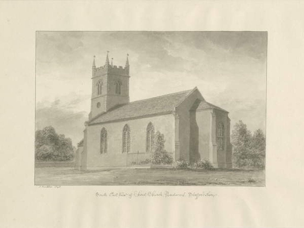 Detail of Needwood - 'Christ Church' by John Buckler