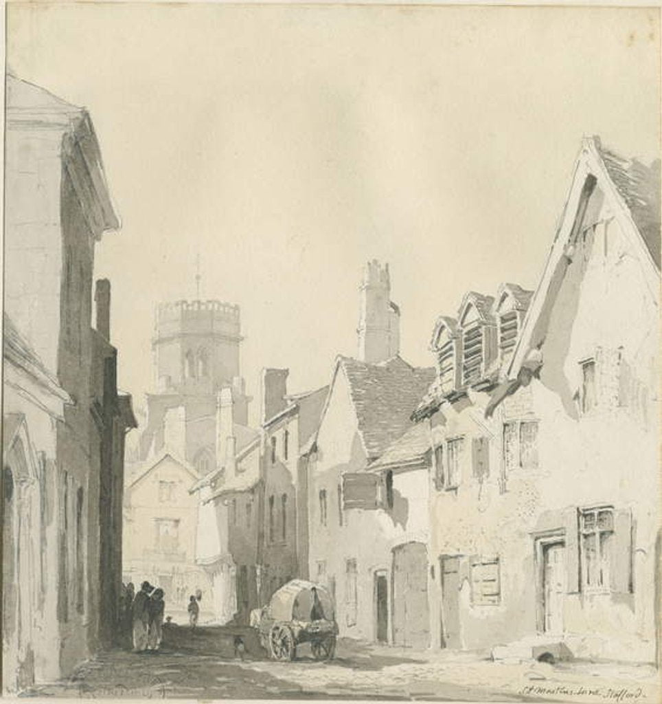 Detail of Stafford - St. Martin's Lane by Thomas Peploe Wood