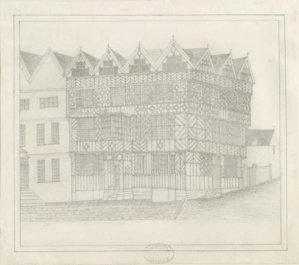 Detail of Stafford - Ancient 'High House' by School English