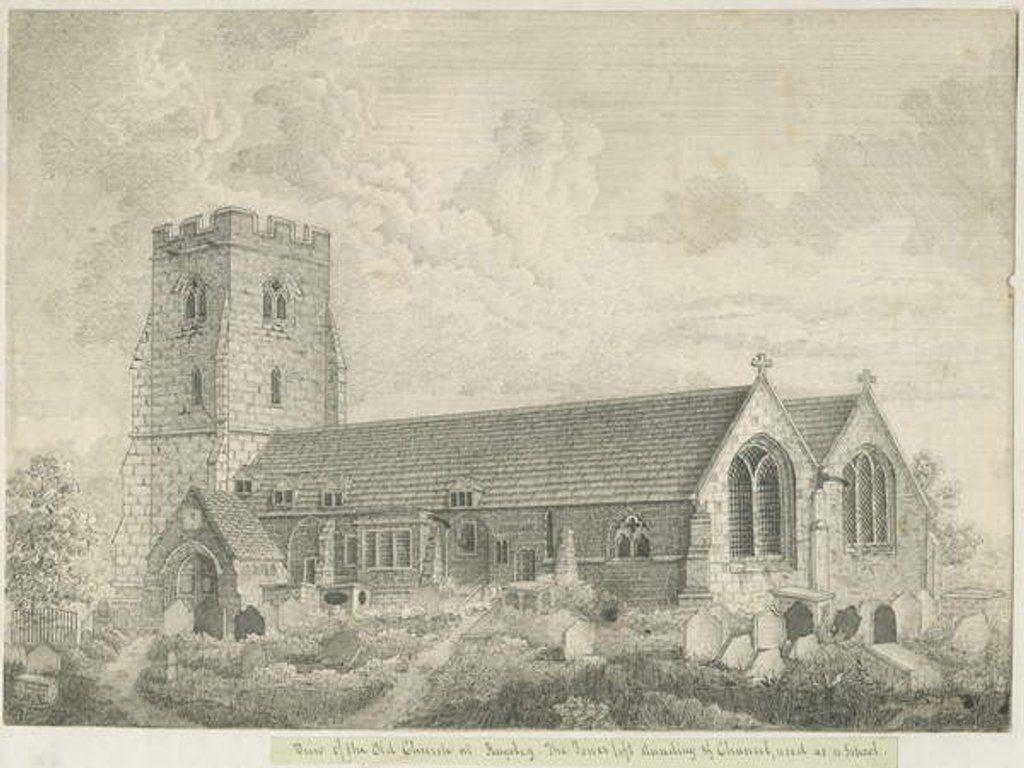 Detail of Rugeley Church by John Robert Fernyhough