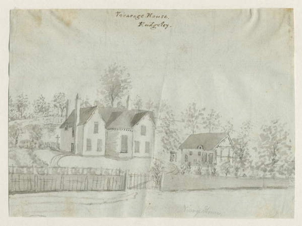 Detail of Rugeley Town - Vicarage by Stebbing Shaw