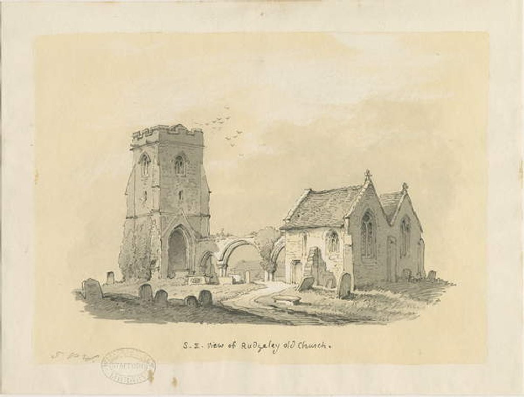 Detail of Rugeley Church by Thomas Peploe Wood