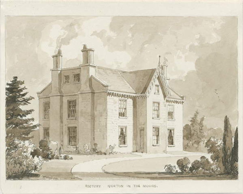Detail of Norton-in-the-Moors Rectory by Thomas Peploe Wood
