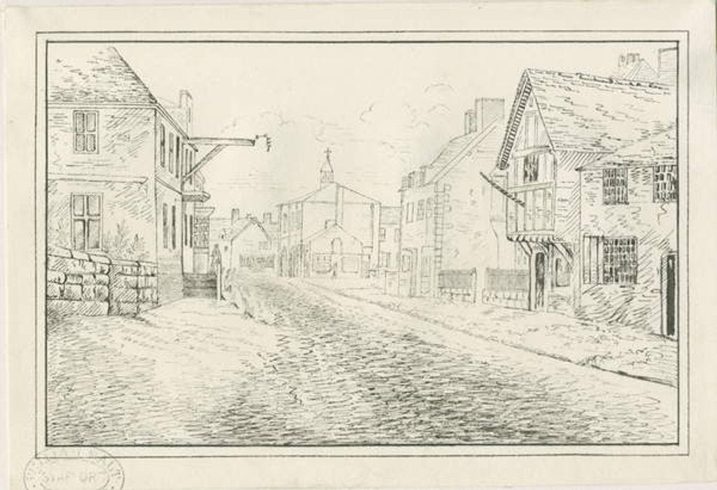 Detail of Rugeley Town - Wolseley Bridge to the Lichfield Road by John Allport