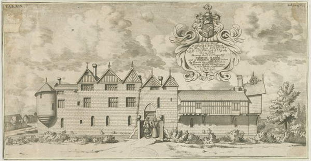 Detail of Norbury Manor by Michael Burghers