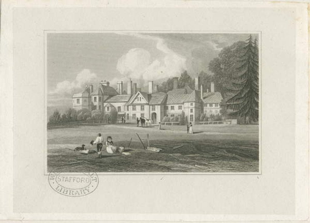 Detail of Hagley Hall by J. P. Neale