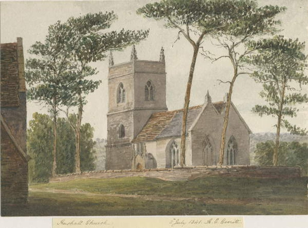 Detail of Rushall Church by Allen Edward Everitt