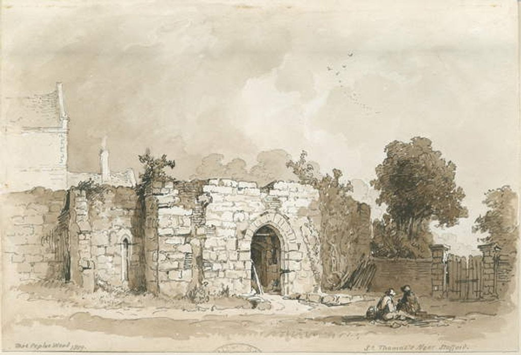 Detail of Stafford - St. Thomas' [Priory] by Thomas Peploe Wood