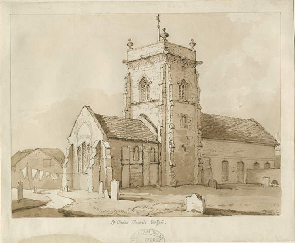 Detail of Stafford - St. Chad's Church by Thomas Peploe Wood