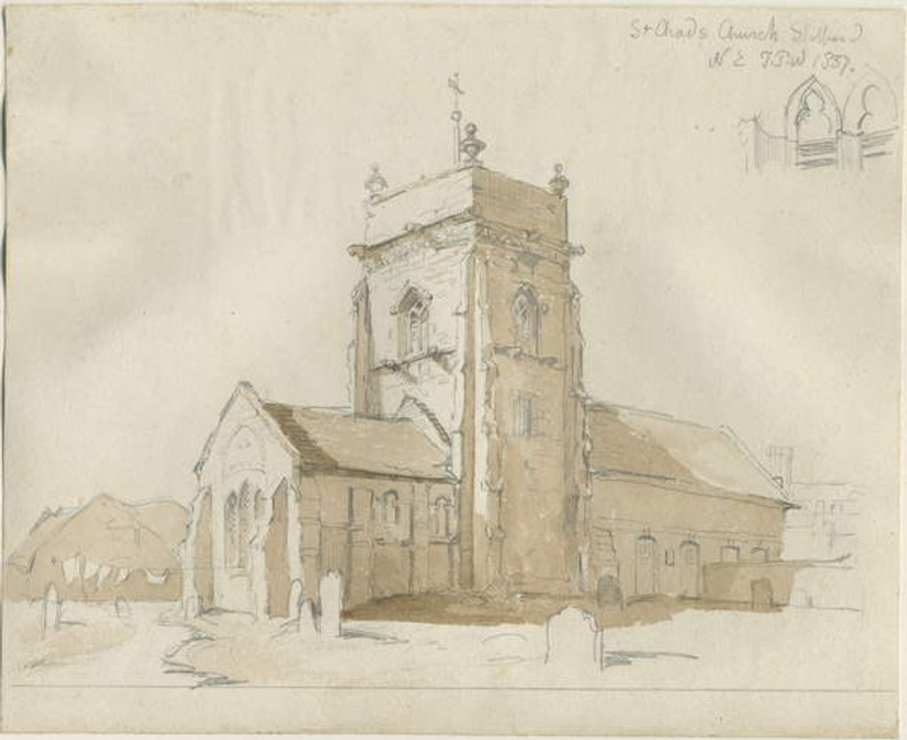 Detail of Stafford - St. Chad's Church by Thomas Peploe Wood