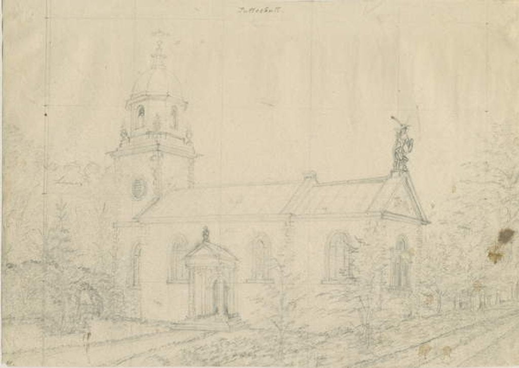 Detail of Patshull Church by Stebbing Shaw