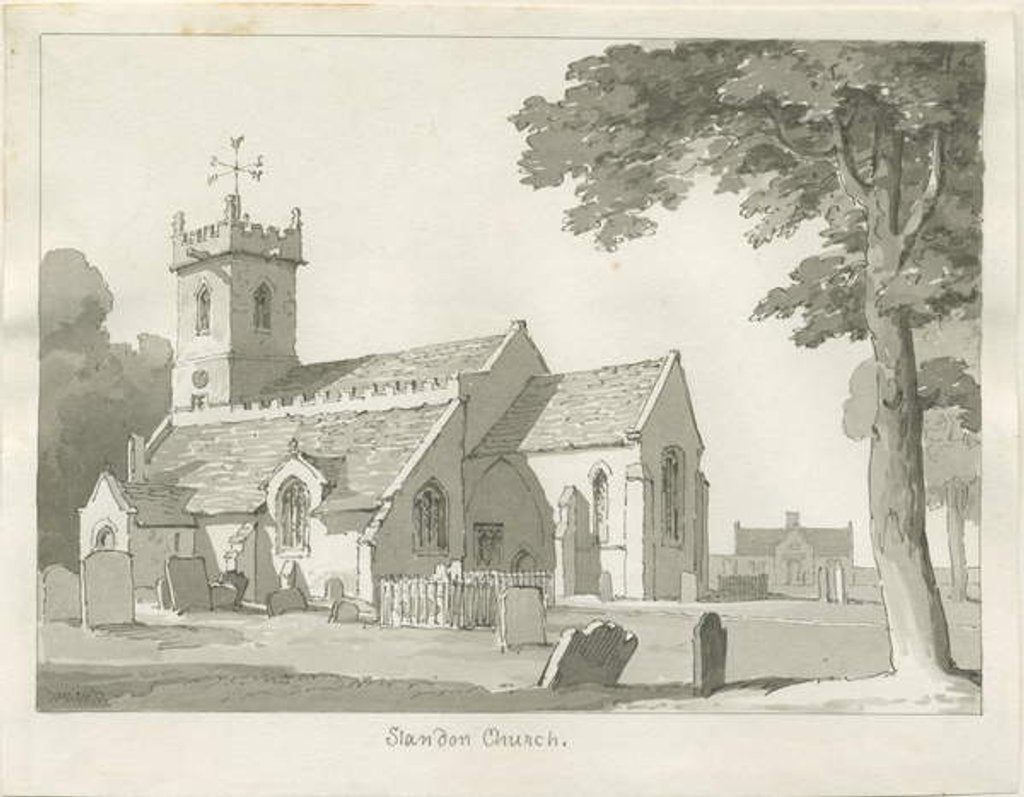 Detail of Standon Hall by Thomas Peploe Wood