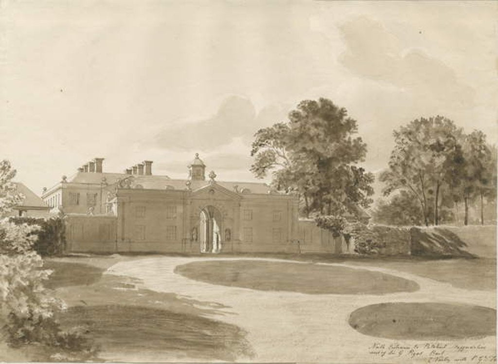 Detail of Patshull House by John Buckler