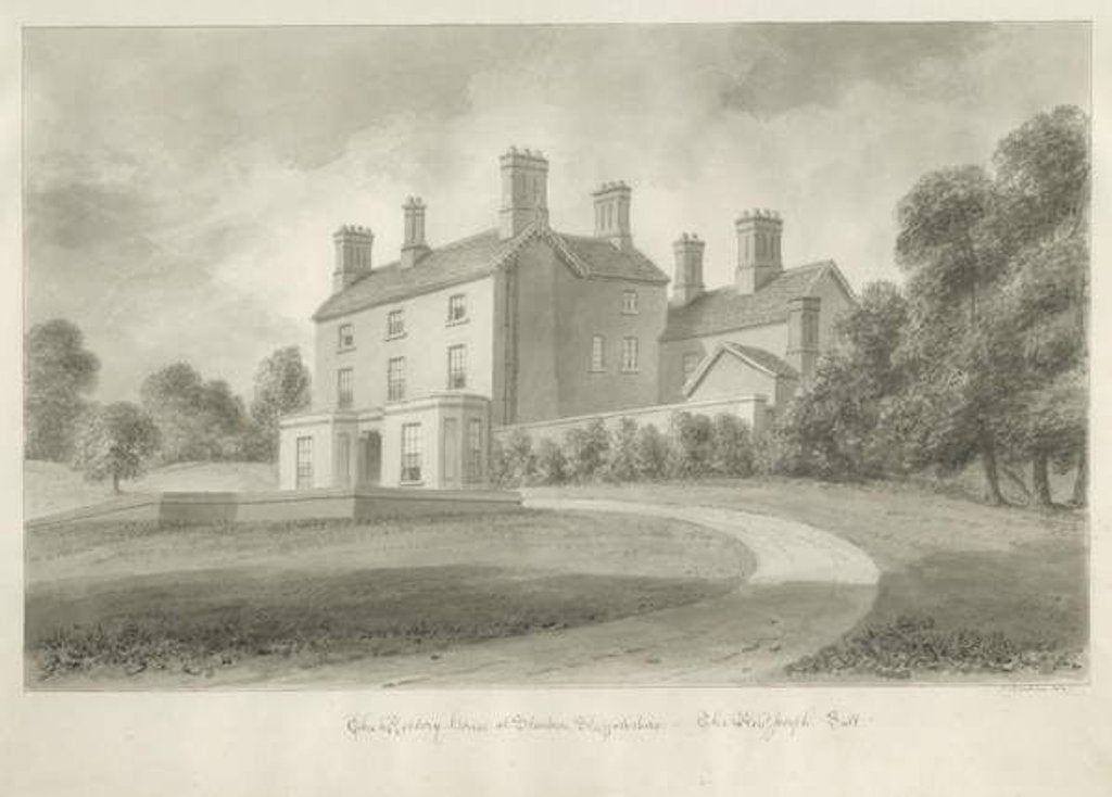 Detail of Standon - Rectory of Reverend Joseph Salt by John Buckler