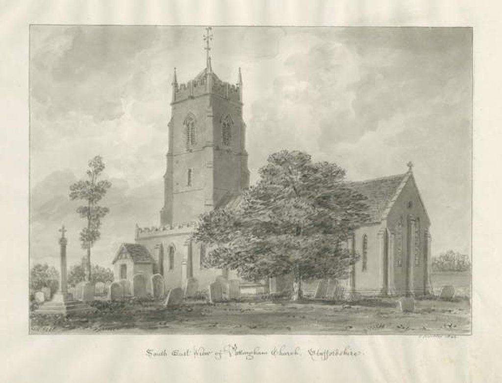 Detail of Pattingham Church by John Buckler