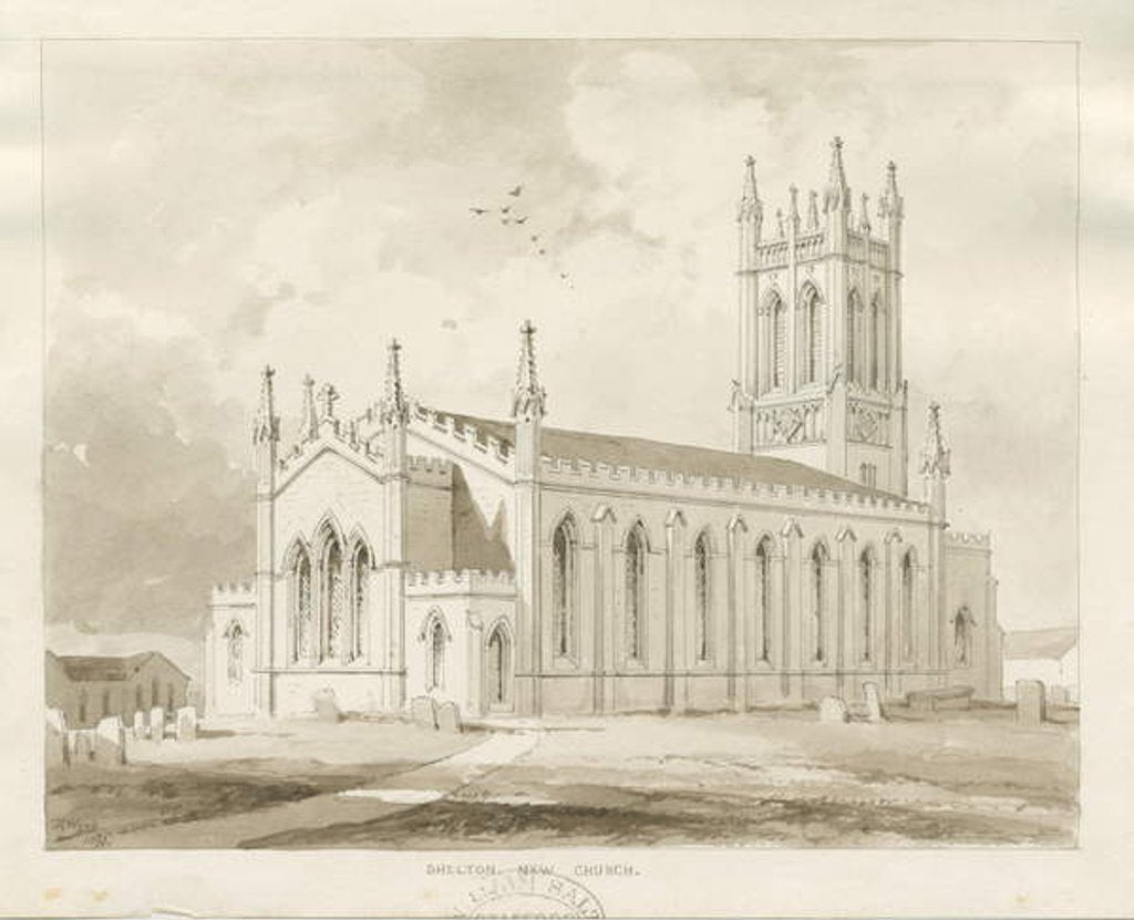 Detail of Shelton Church by Thomas Peploe Wood