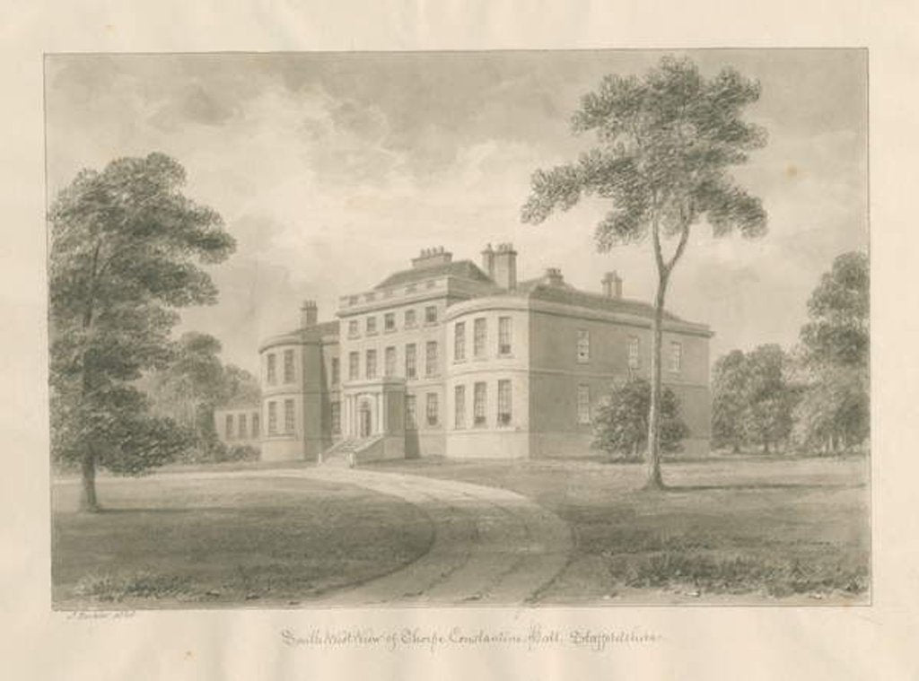 Detail of Thorpe Constantine Hall by John Buckler