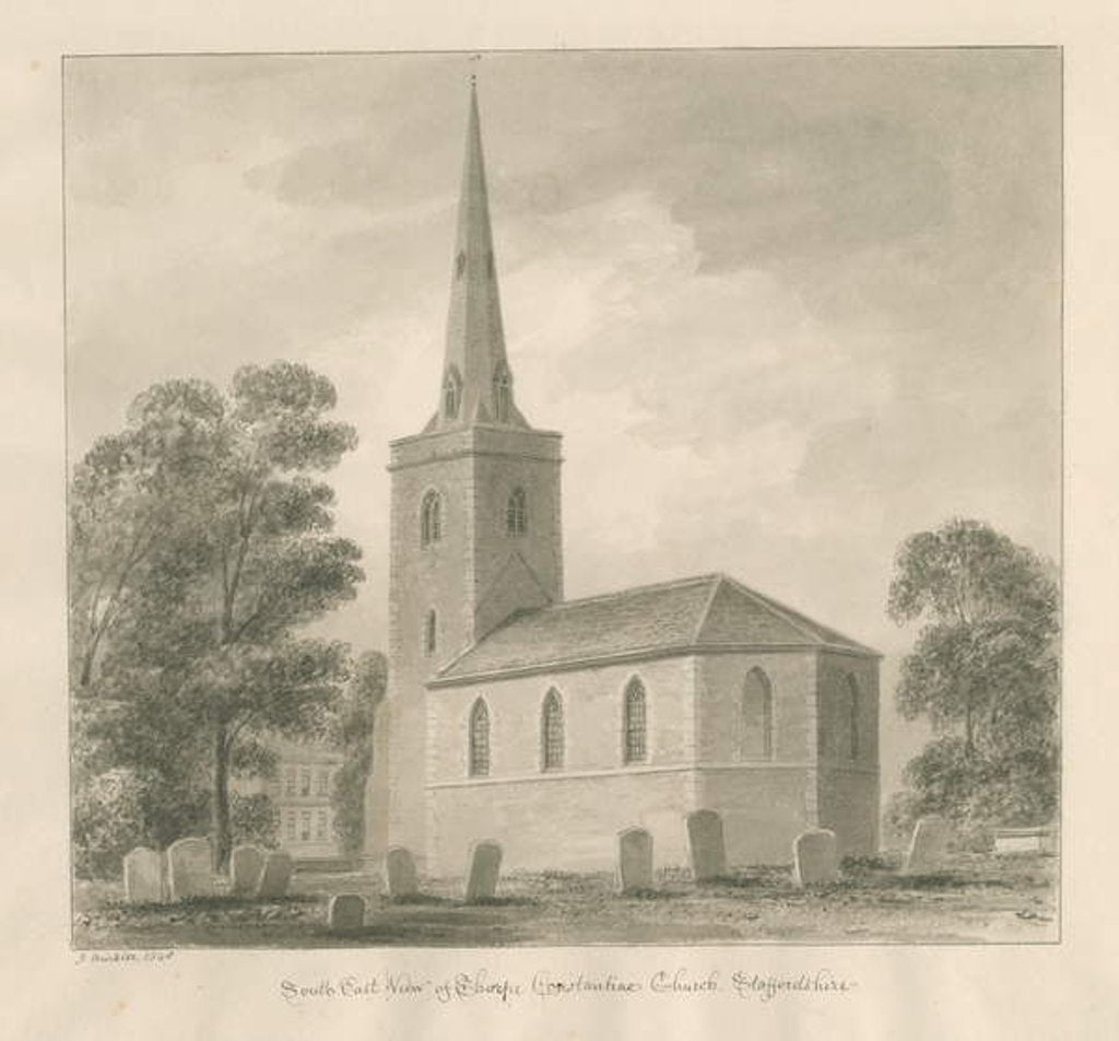 Detail of Thorpe Constantine Church by John Buckler