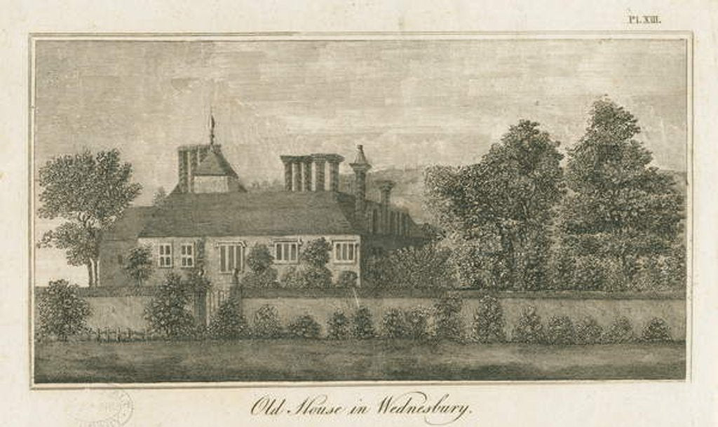 Detail of Wednesbury - Old House: engraving, nd [1762-1802] by Stebbing Shaw