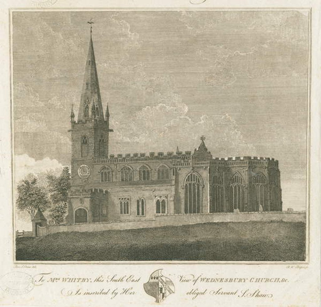 Detail of Wednesbury Church by Stebbing Shaw