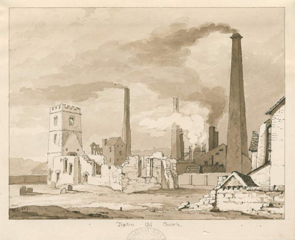 Detail of Tipton Old Church by Thomas Peploe Wood