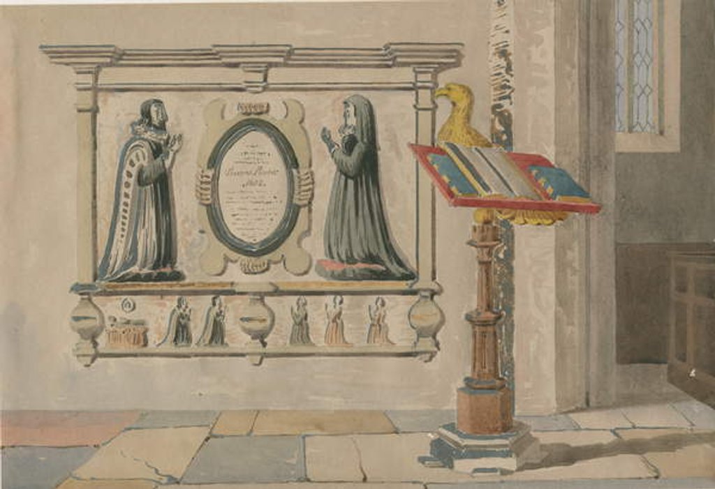 Detail of Wednesbury Church - Monument to Thomas and Eleanor Parkes by Allen Edward Everitt