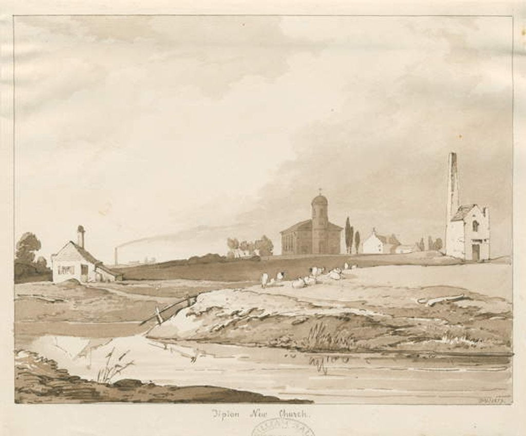 Detail of Tipton New Church, 1837 by Thomas Peploe Wood