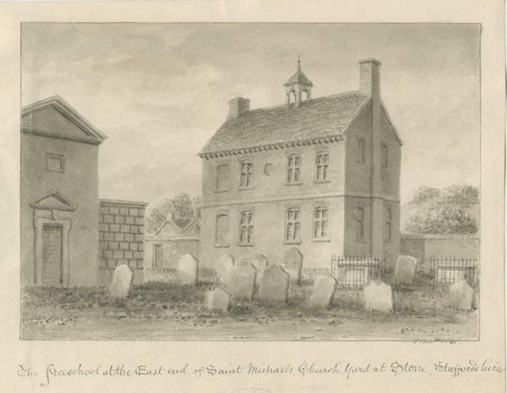 Detail of Stone - Free School by John Buckler