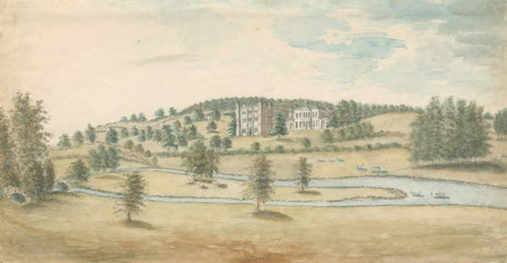 Detail of Tixall Hall and Gatehouse by Stebbing Shaw