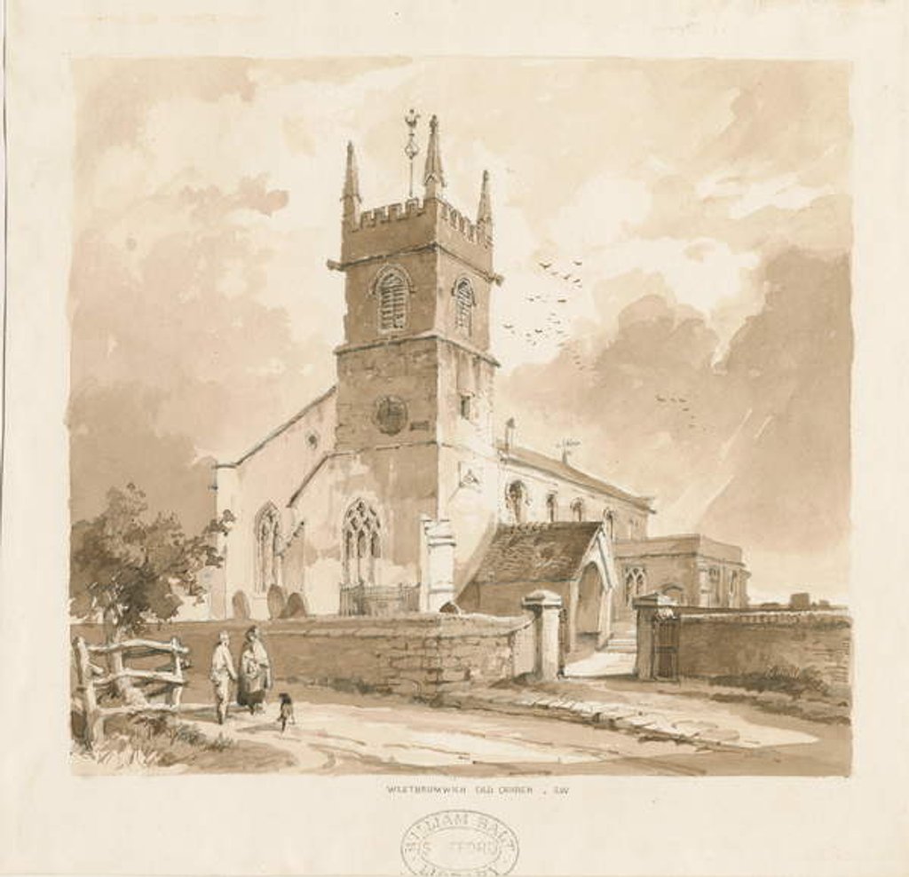 Detail of West Bromwich Church ['Old'] by Thomas Peploe Wood