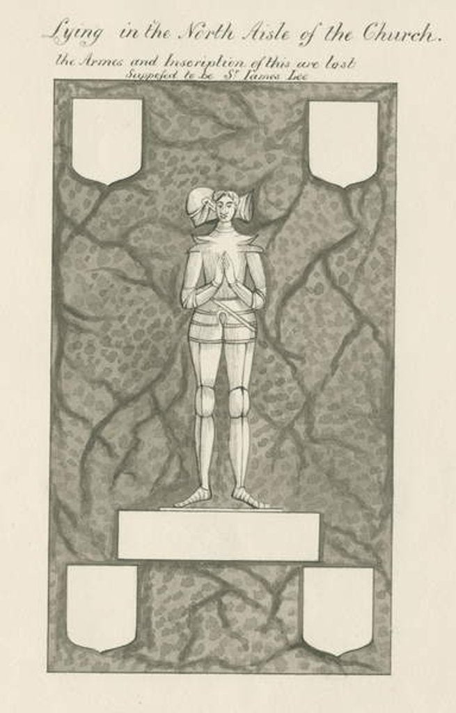 Detail of Stone - Brass figure [Sir James Lee] by John Robert Fernyhough