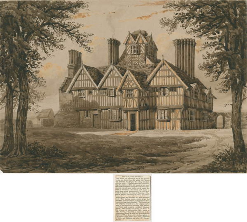 Detail of West Bromwich - 'The Oaks': engraving, nd [?19th cent] by Allen Edward Everitt