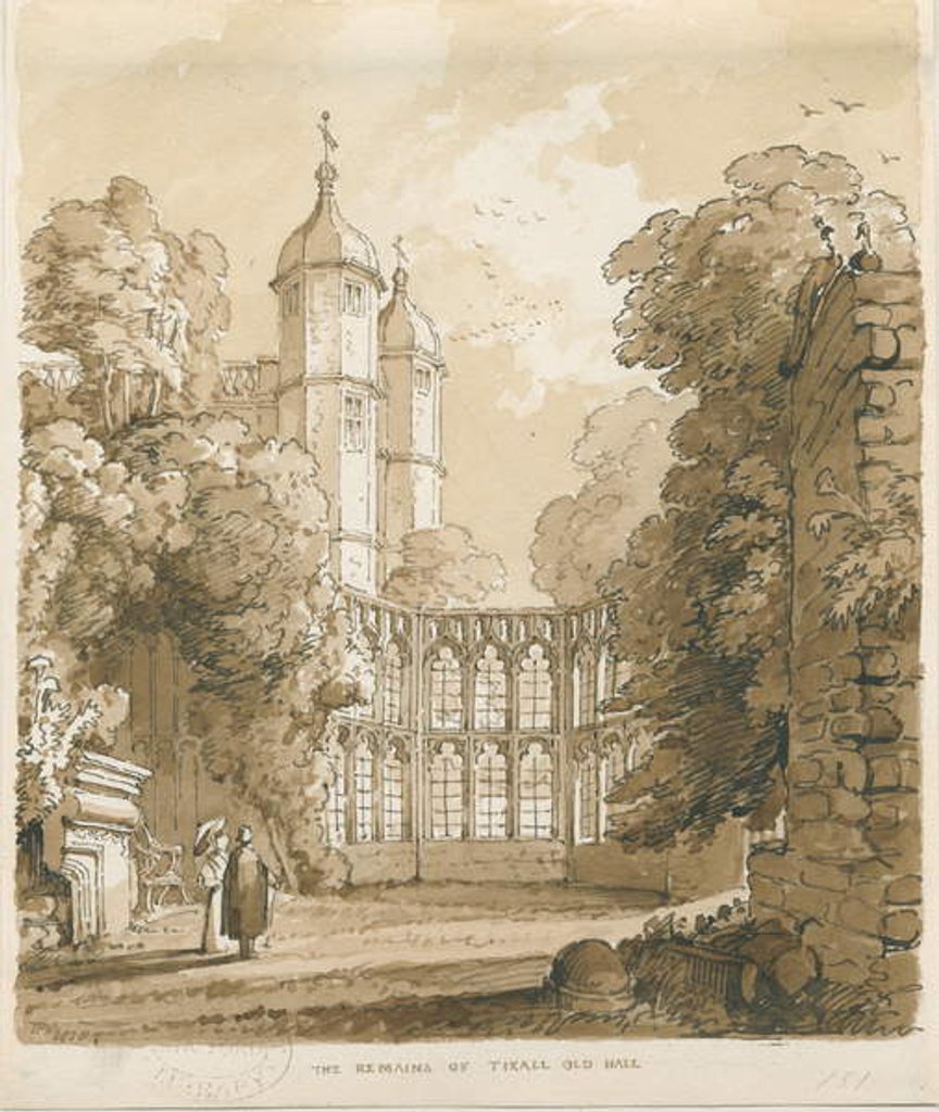 Detail of Tixall Hall by Thomas Peploe Wood