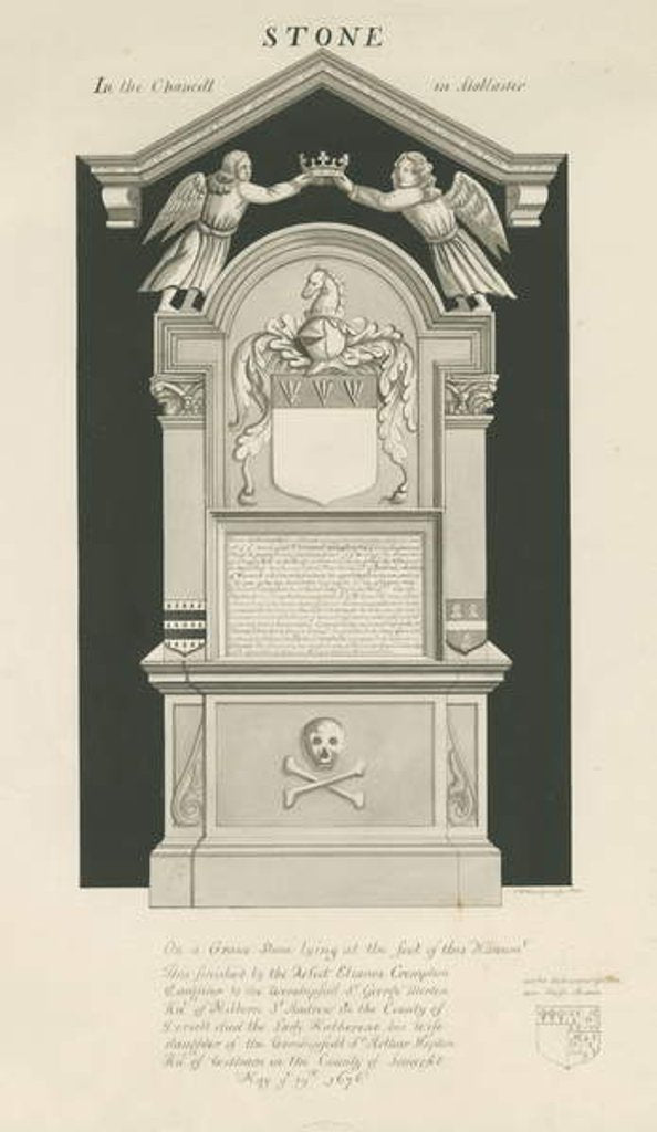 Detail of Stone - Tomb of Thomas Crompton by John Robert Fernyhough