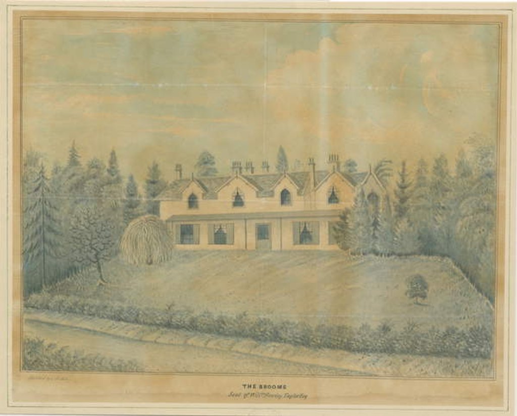 Detail of Stone - The Brooms: water colour painting, nd [early 19th cent] by C.B Ash