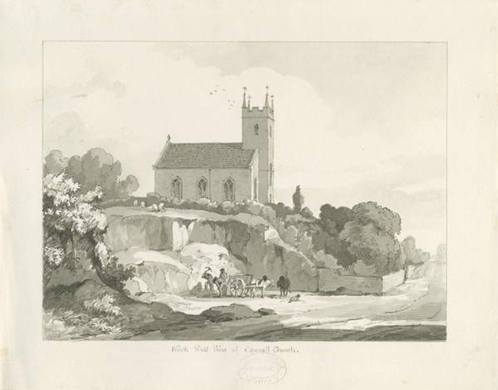 Detail of Stonnall Church by Thomas Peploe Wood