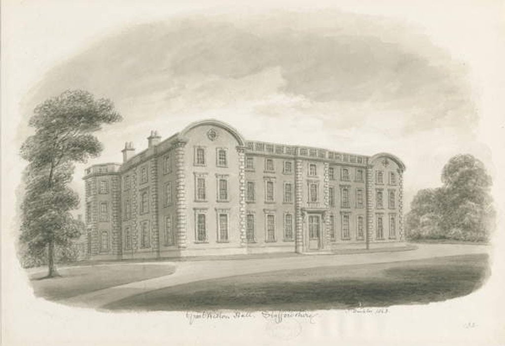 Detail of Weston-under-Lizard - Hall by John Buckler