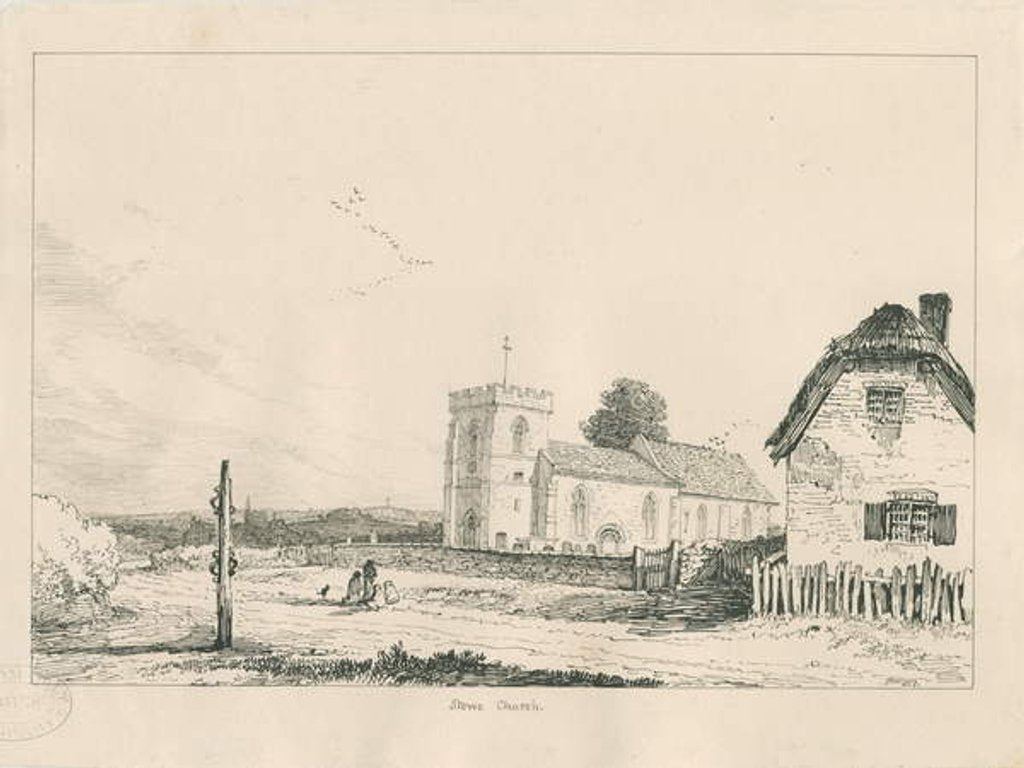 Detail of Stowe Church by Thomas Peploe Wood