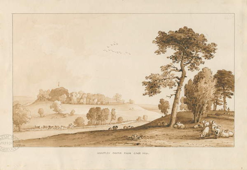 Detail of Chartley Castle by Thomas Peploe Wood