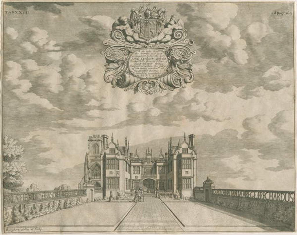 Detail of Trentham Hall: engraving, nd [1686] by Michael Burghers