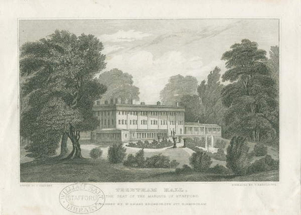 Detail of Trentham Hall by Frederick Calvert