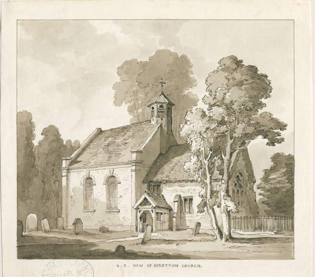 Detail of Stretton Church by Thomas Peploe Wood