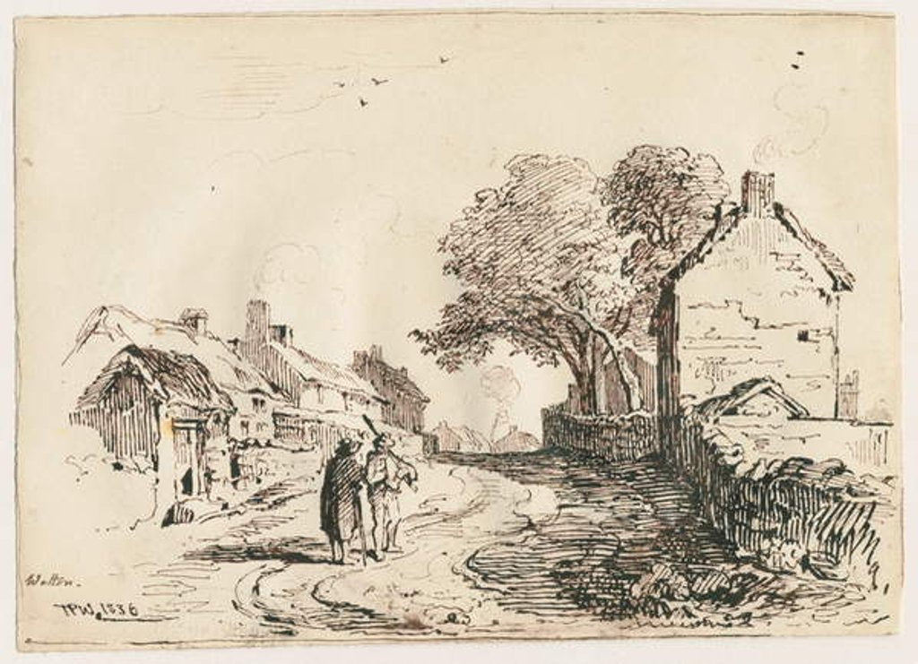 Detail of Wetton - Village Street by Thomas Peploe Wood