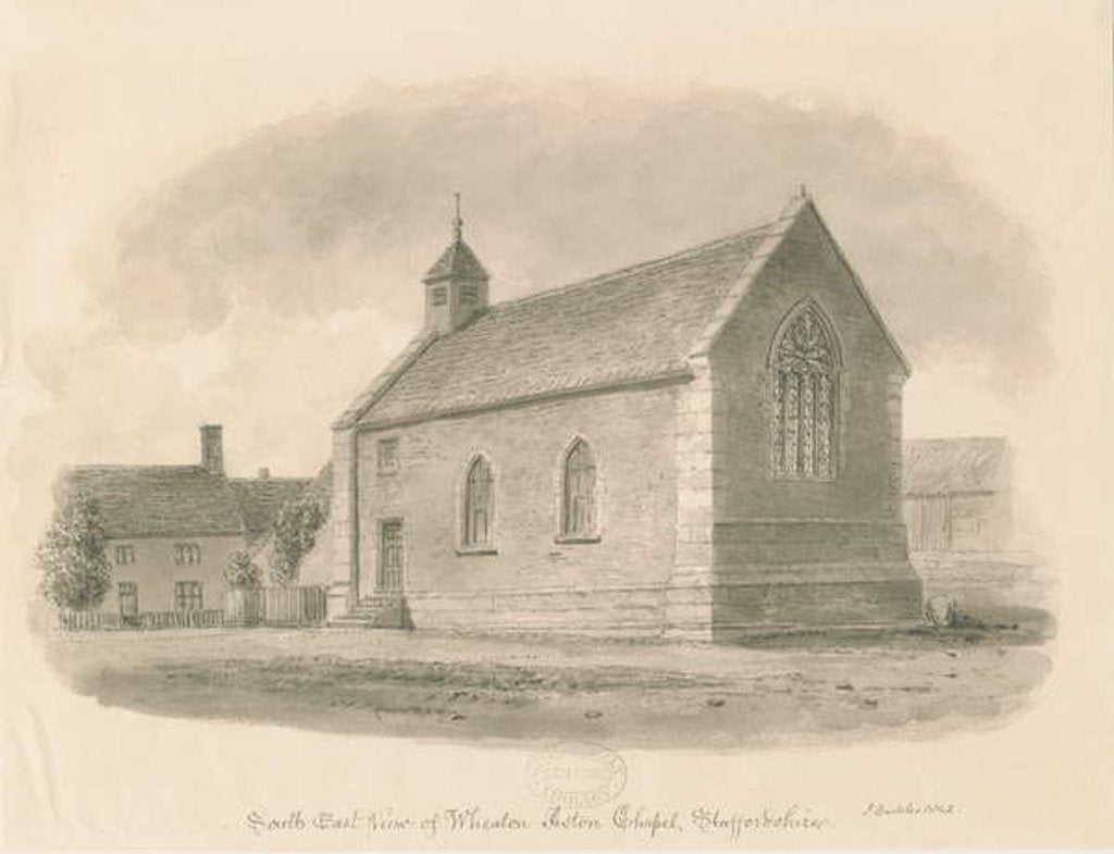 Detail of Wheaton Aston Chapel by John Buckler