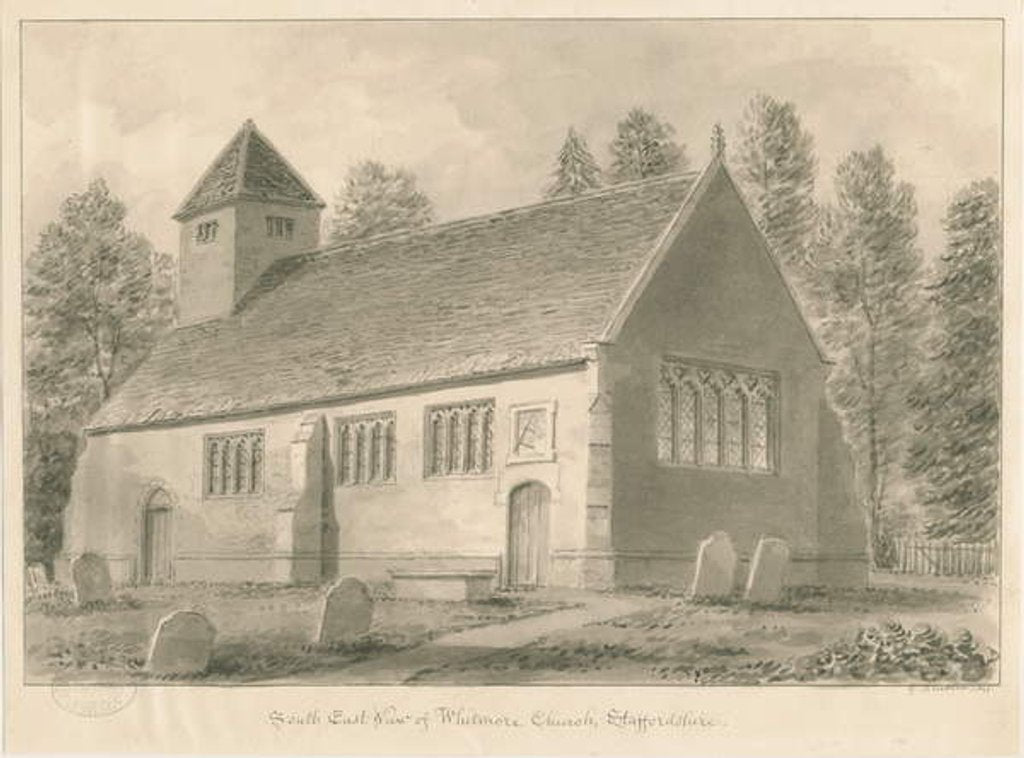 Detail of Whitmore Church by George Buckler