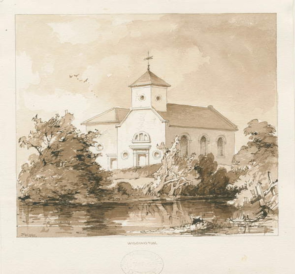 Detail of Wigginton Church by Thomas Peploe Wood